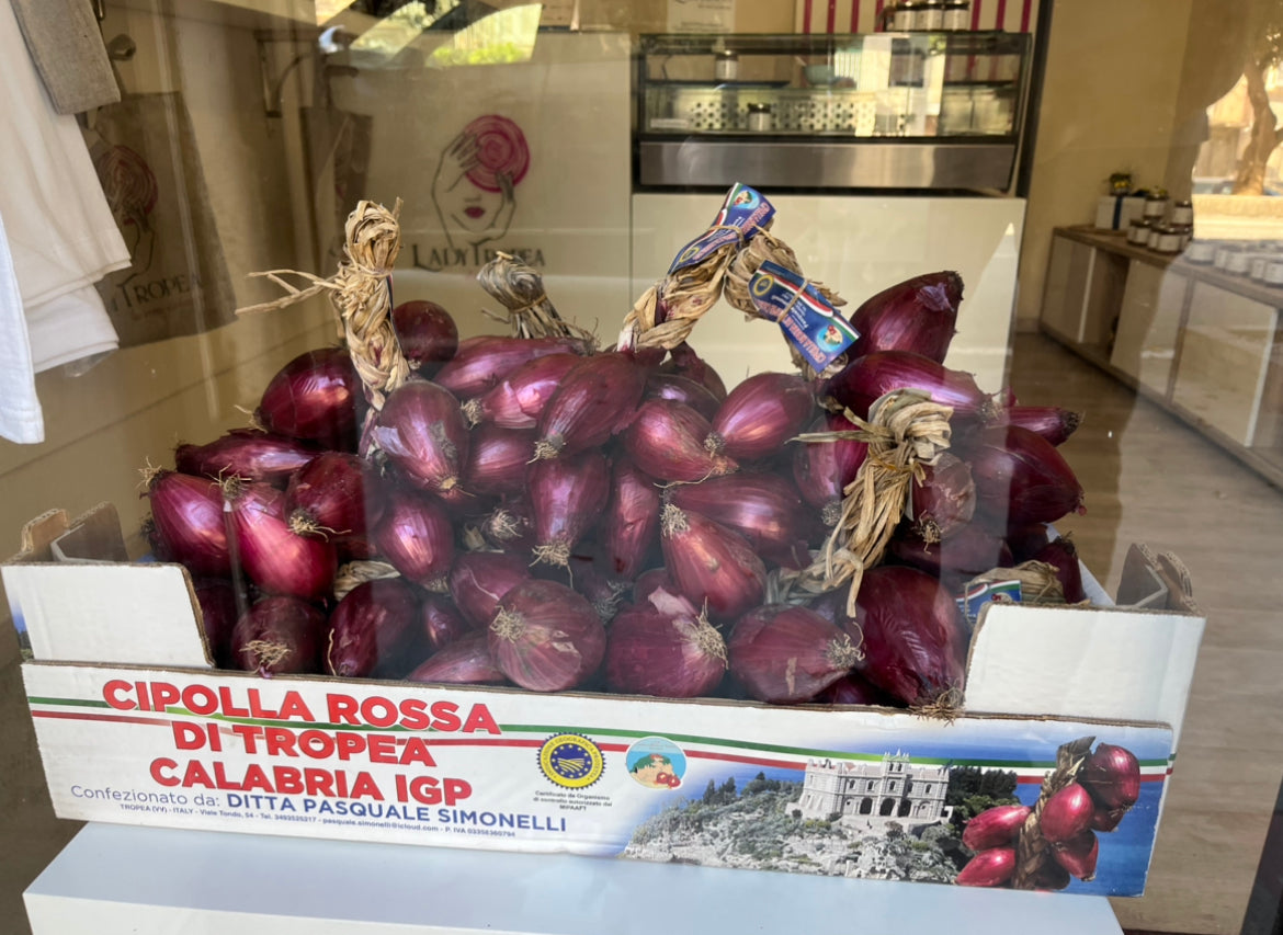 Cipolla Rossa di Tropea Calabria IGP - In Treccia